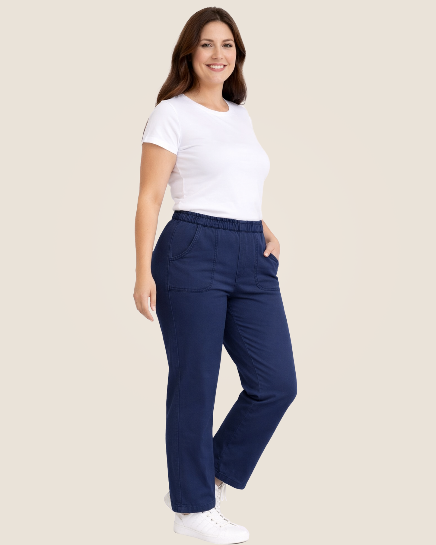 Pantalón de Gabardina Algodón Stretch  Mod. 181