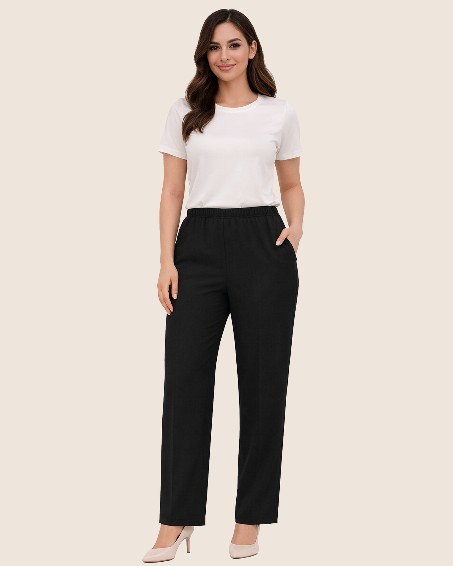 Pantalón de Vestir con resorte en cintura mod. 111
