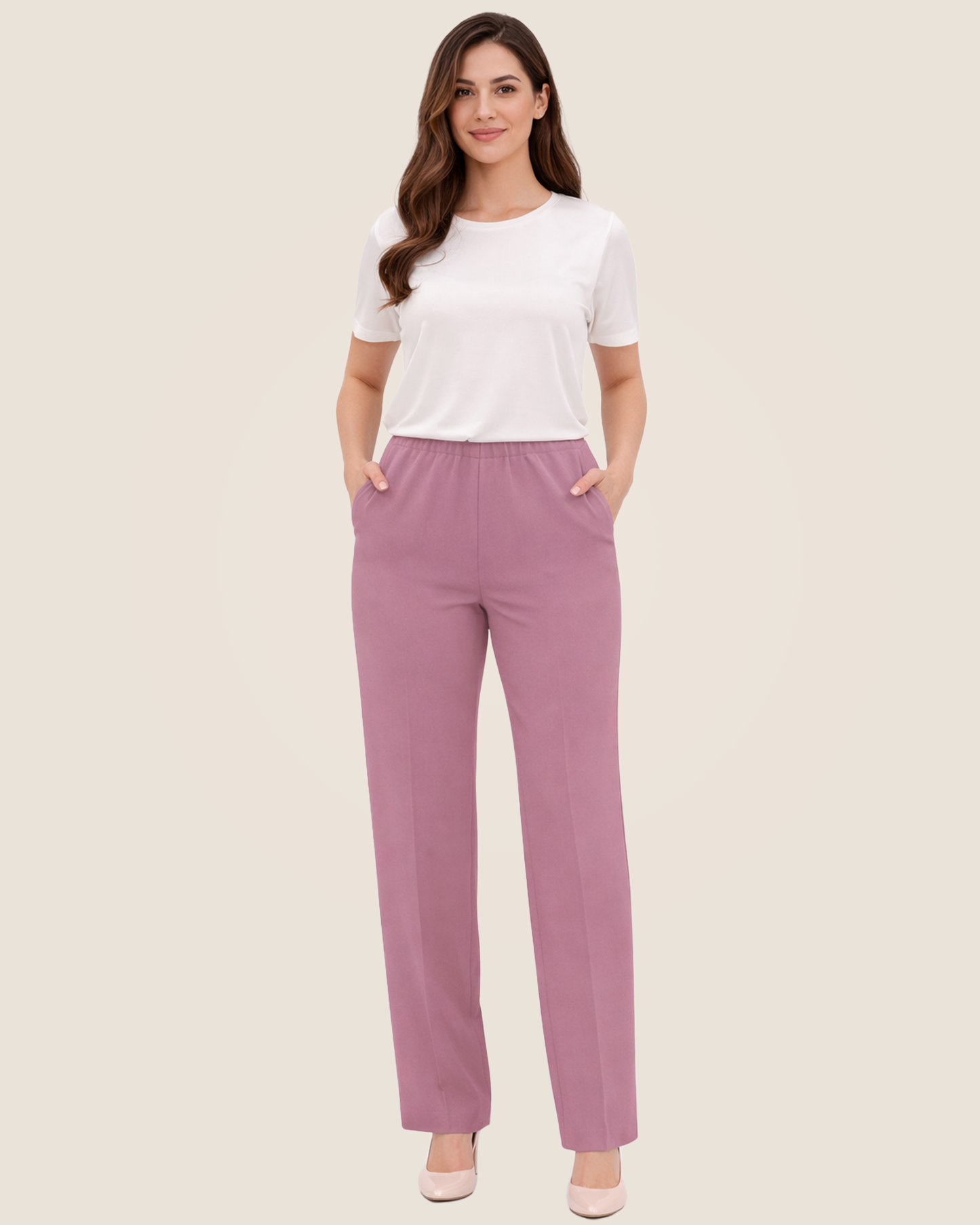 Pantalón de Vestir con resorte en cintura mod. 111
