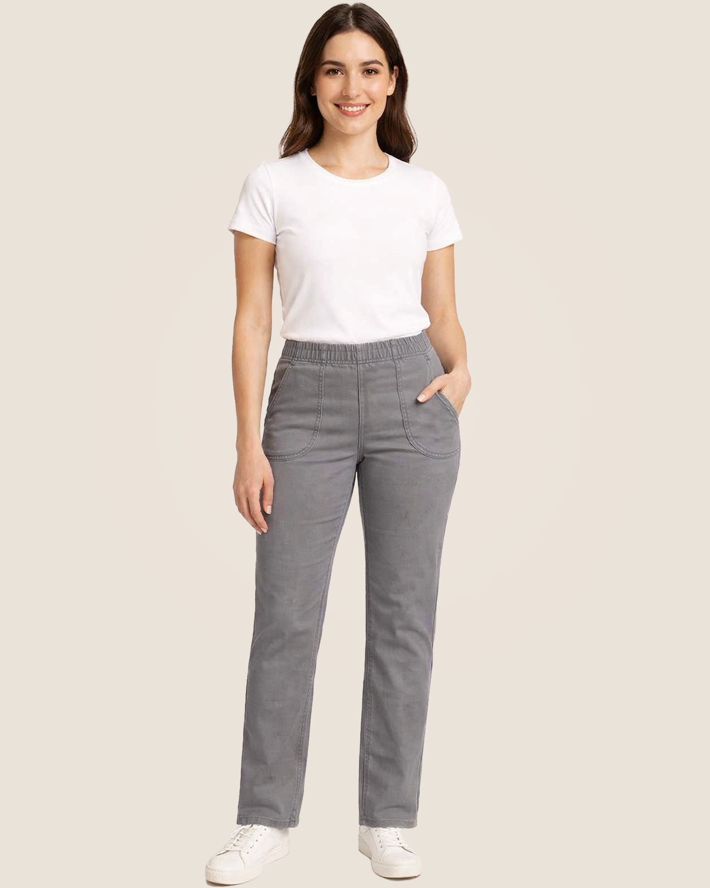 Pantalón de Gabardina Algodón Stretch  Mod. 181