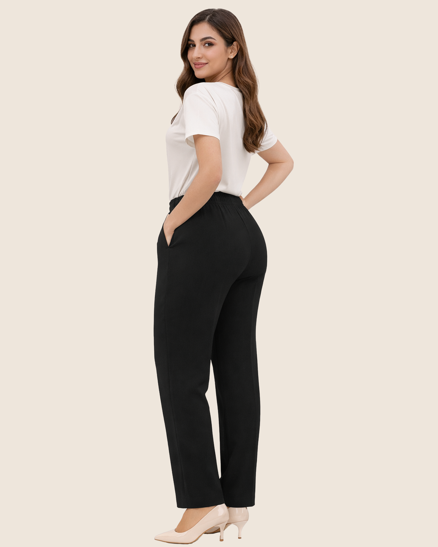 Pantalón de Vestir con resorte en cintura mod. 111