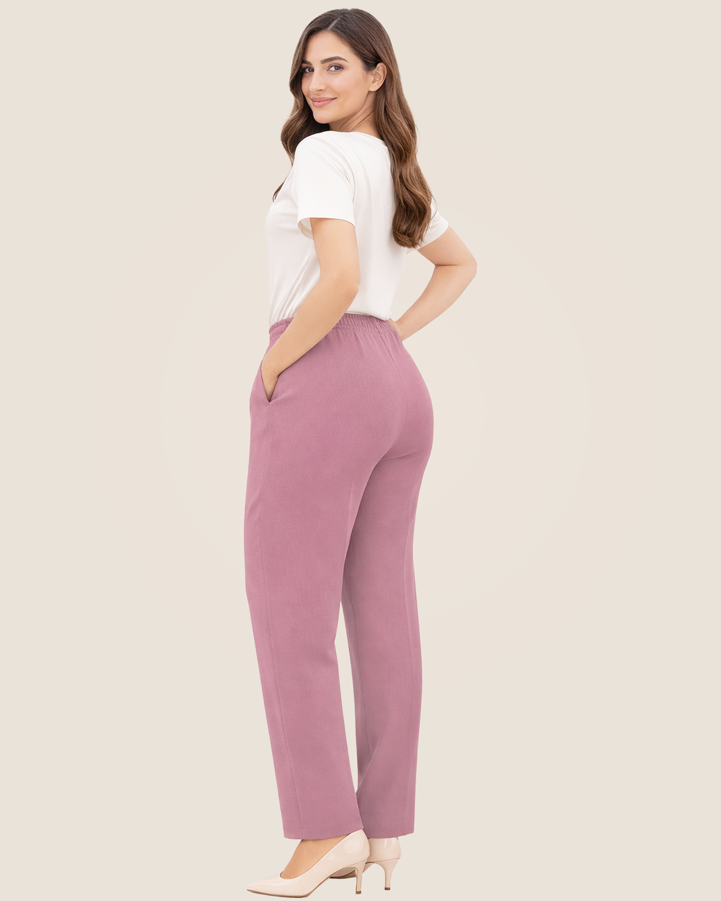 Pantalón de Vestir con resorte en cintura mod. 111