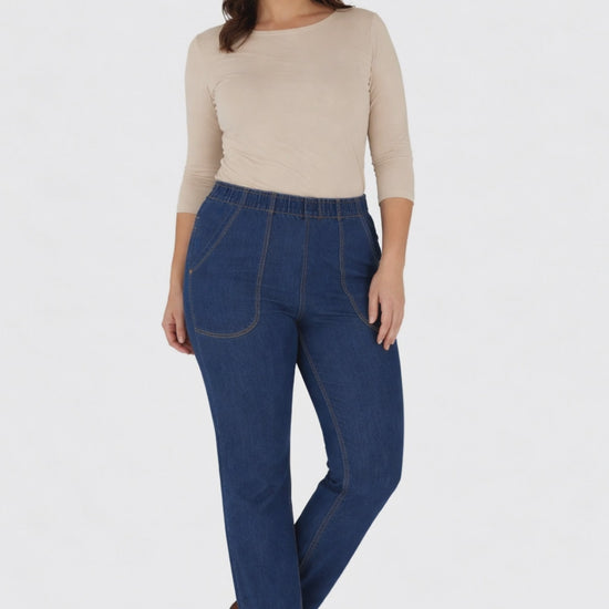 mod 132 Azul Costura Dorada