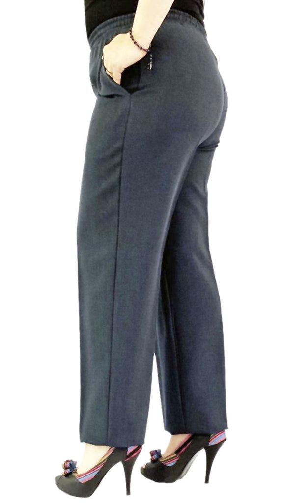Pantalon de vestir con resorte en cintura, bolsas delanteras mod. 111 –  MercadoModa